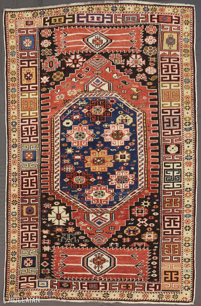 Small Antique Caucasian Shirvan Rug n°:87422880